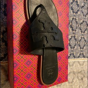 Tory Burch Weston full logo thong sandals